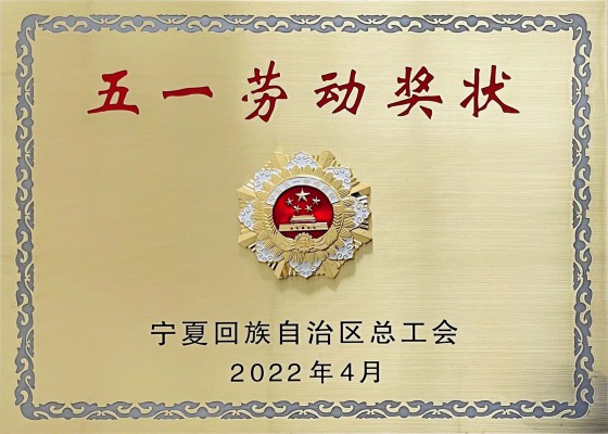 喜报！利安隆（中卫）新材料有限公司  荣获宁夏回族自治区“五一劳动奖状”
